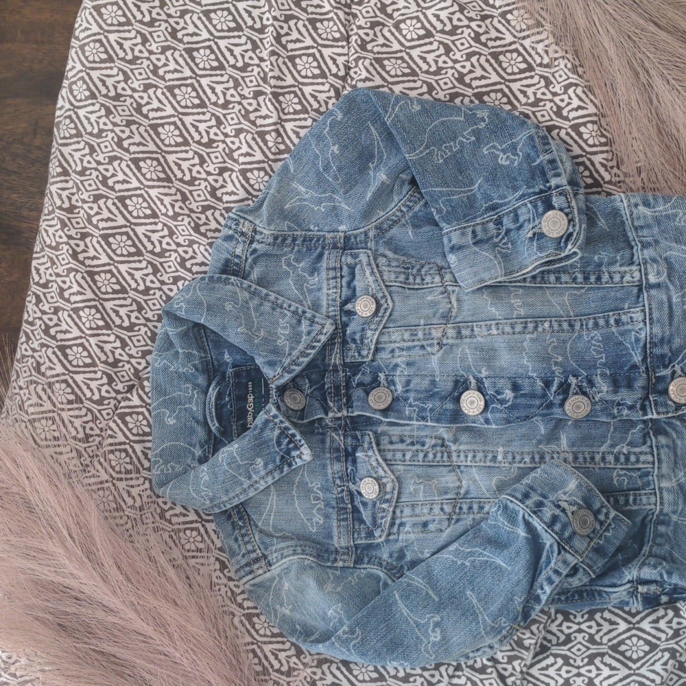 baby Gap dinosaur jean jacket